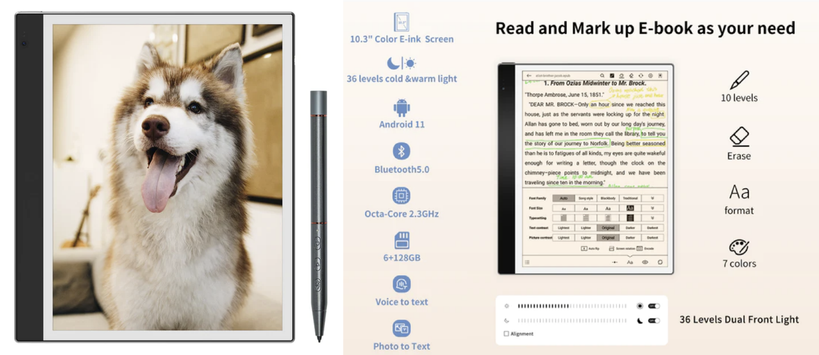 E-Ink新品:Bigme InkNote Color+──令人期待,首款推出市面的Kaleido 3電子紙平板