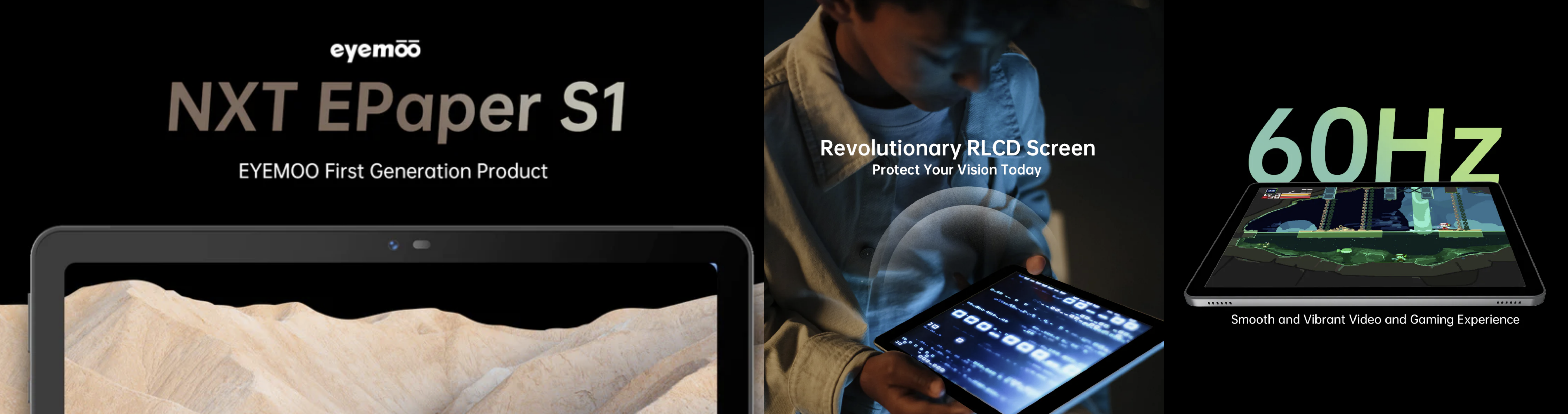 E-Ink新品:Eyemoo NXT EPaper S1──全球首款RLCD、兼備前燈的10吋彩色平板