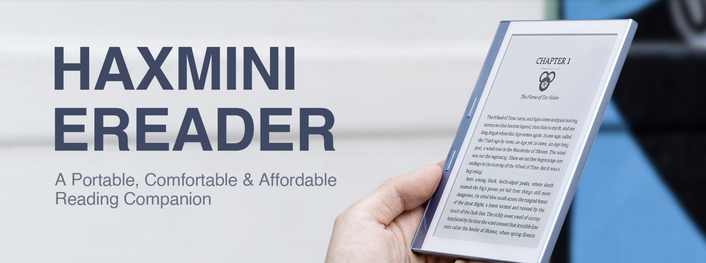 E-Ink新品:HaxMini eReader──酷似文石BOOX Leaf2的閱讀器
