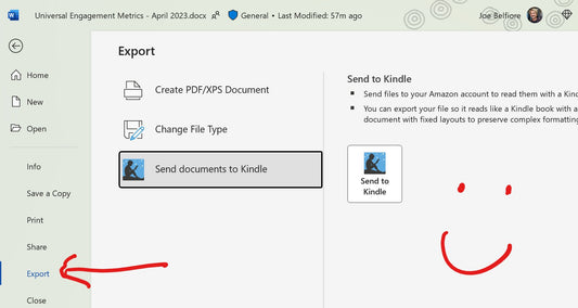 E-Ink新聞:微軟Word與Amazon Kindle聯手推出「Send document to Kindle」功能
