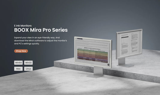 E-Ink新品:25.3 吋大螢幕彩色電子紙顯示器,文石Boox Mira Pro Color 專為專業人士設計