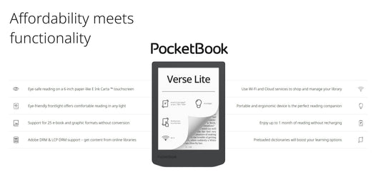 E-Ink新品:PocketBook 推出入門級 Verse Lite,專注閱讀的極簡體驗