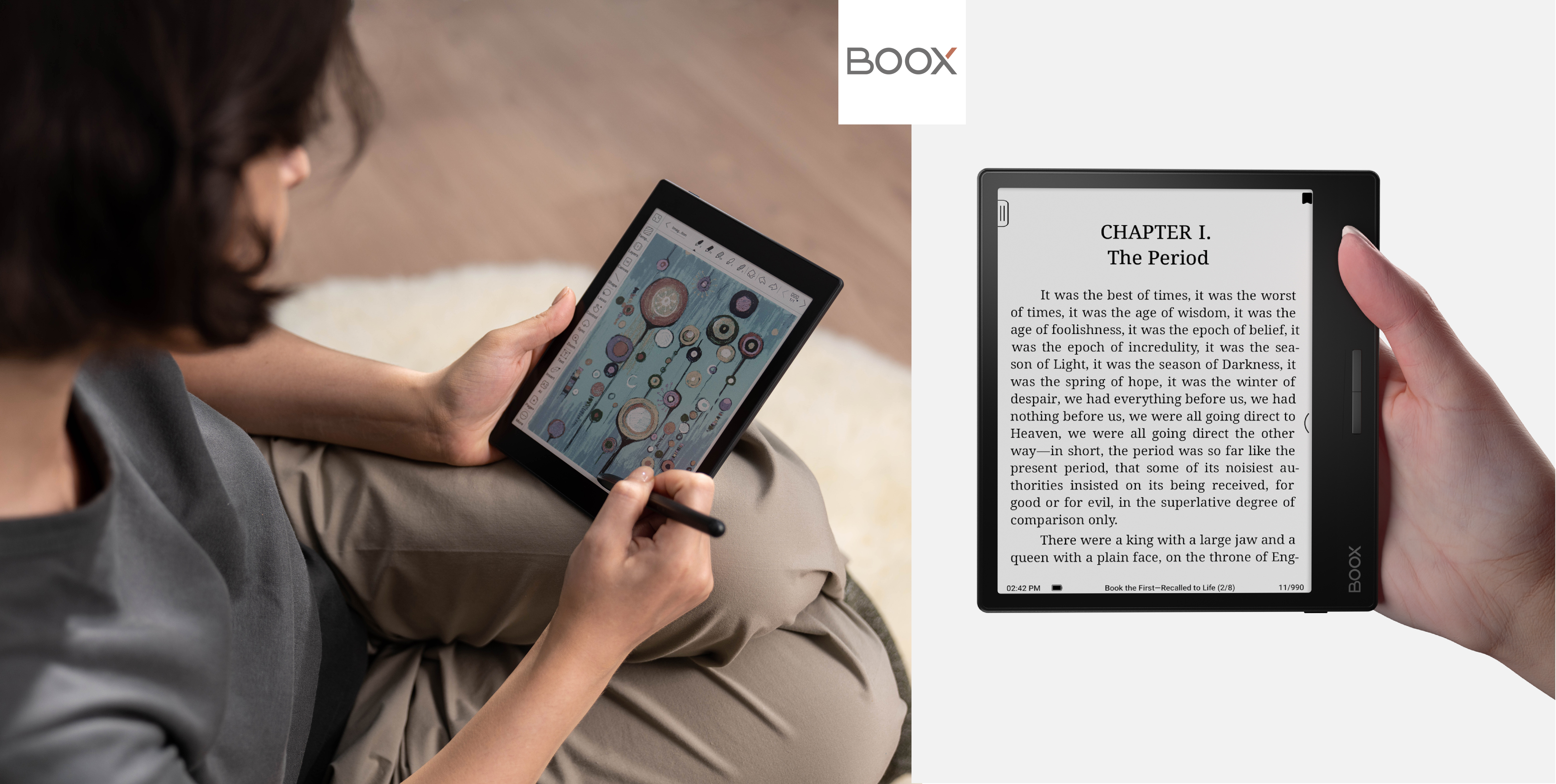 E-Ink新品:文石BOOX推出黑白7吋 Page及彩色7.8吋Tab Mini C