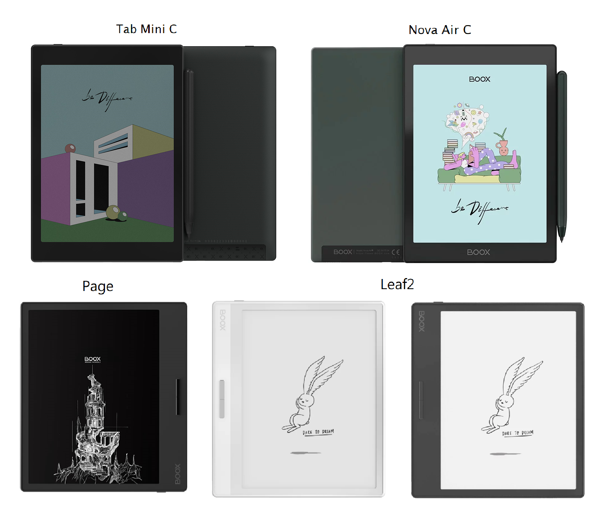 E-Ink新品跟進:BOOX Tab Mini C及Page與上一代規格差別分析