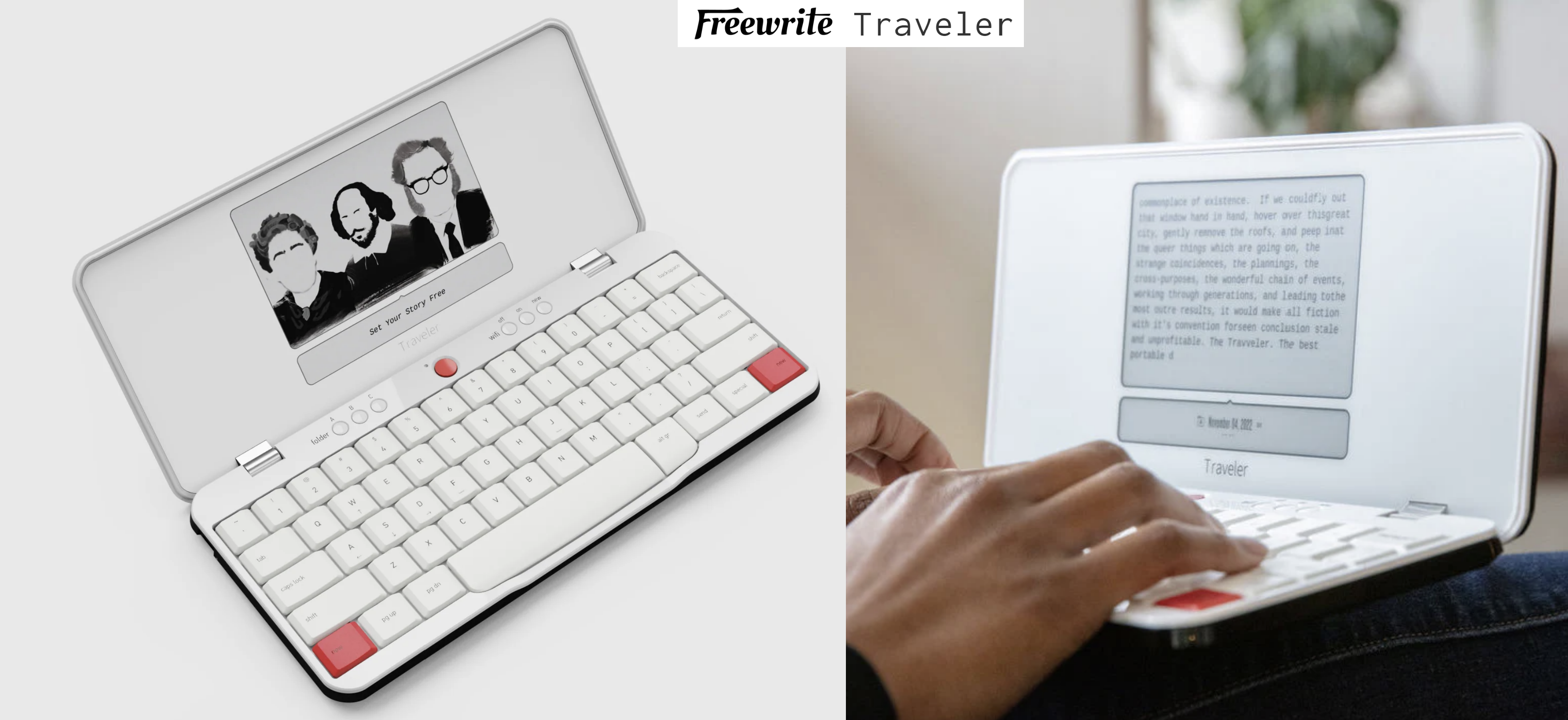 E-Ink產品:Freewrite Traveler──讓你專注於寫作的電子墨水打字機