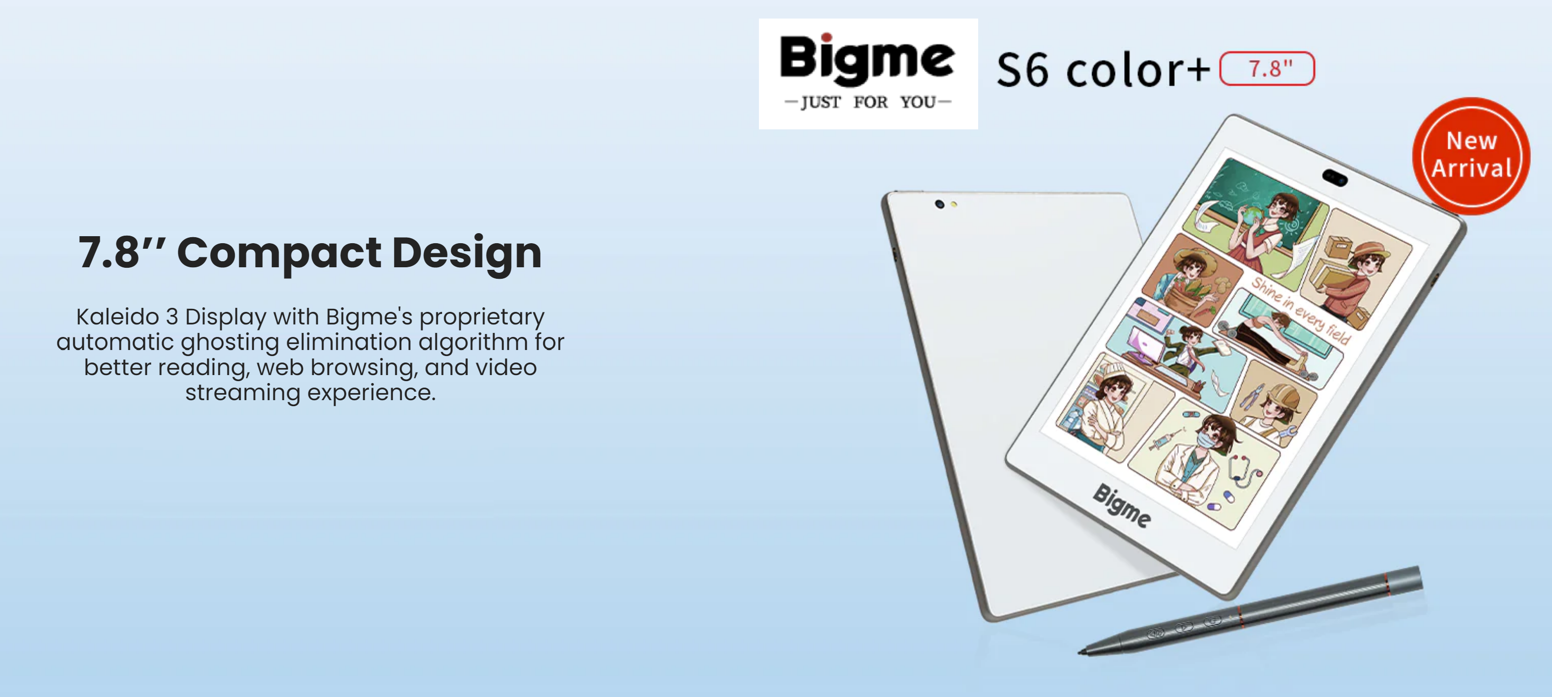 E-Ink新品跟進:Bigme S6 Color+搶先海外推出,現正預售中