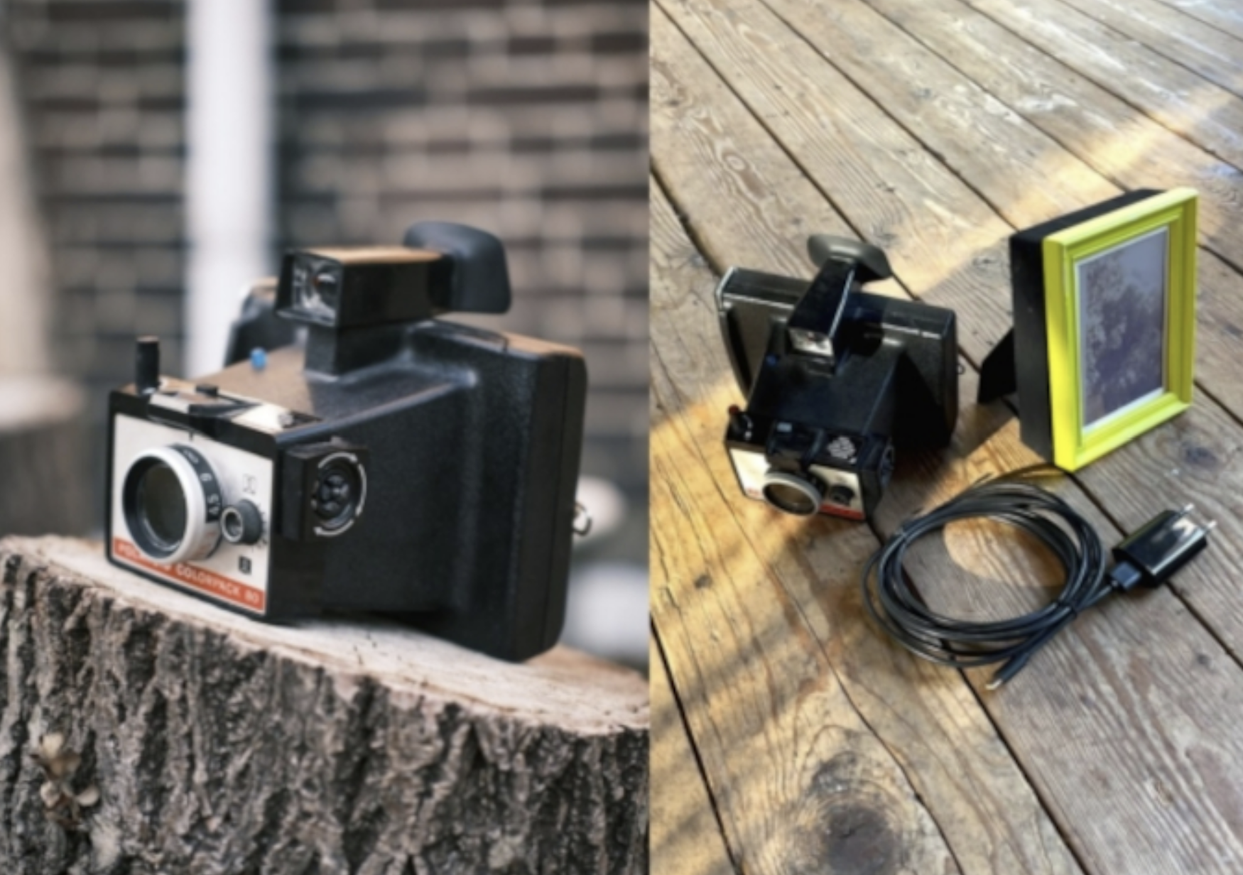 E-Ink產品:創新的Instant Framed Camera──在遠端的E-Ink相架再現Polaroid相片