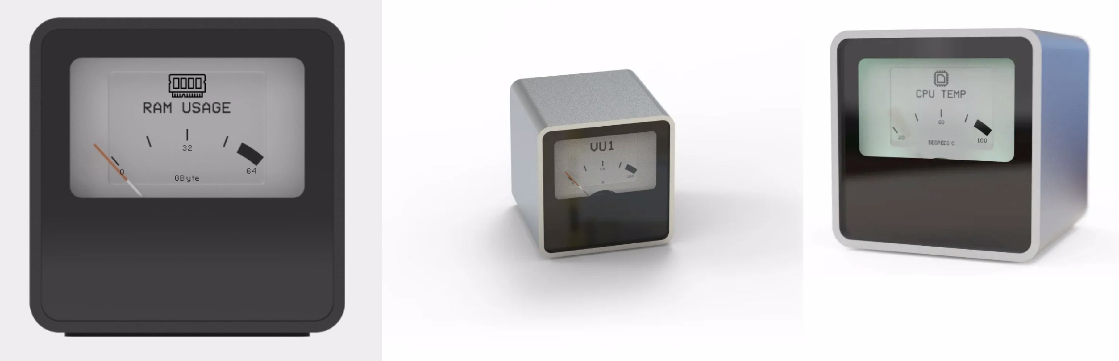 E-Ink新品:Streacom VU1──可監控電腦性能的懷舊風格E-Ink顯示屏