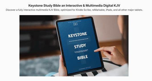 e讀新聞:Keystone Study Bible 登場,專為電子墨水與平板設計的KJV聖經