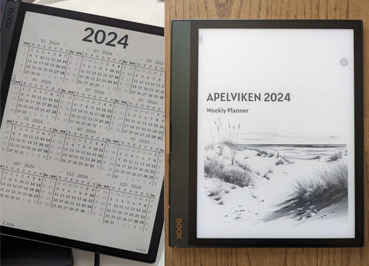 為2024年度生活增色，免費客製化你的電子紙Planner吧！