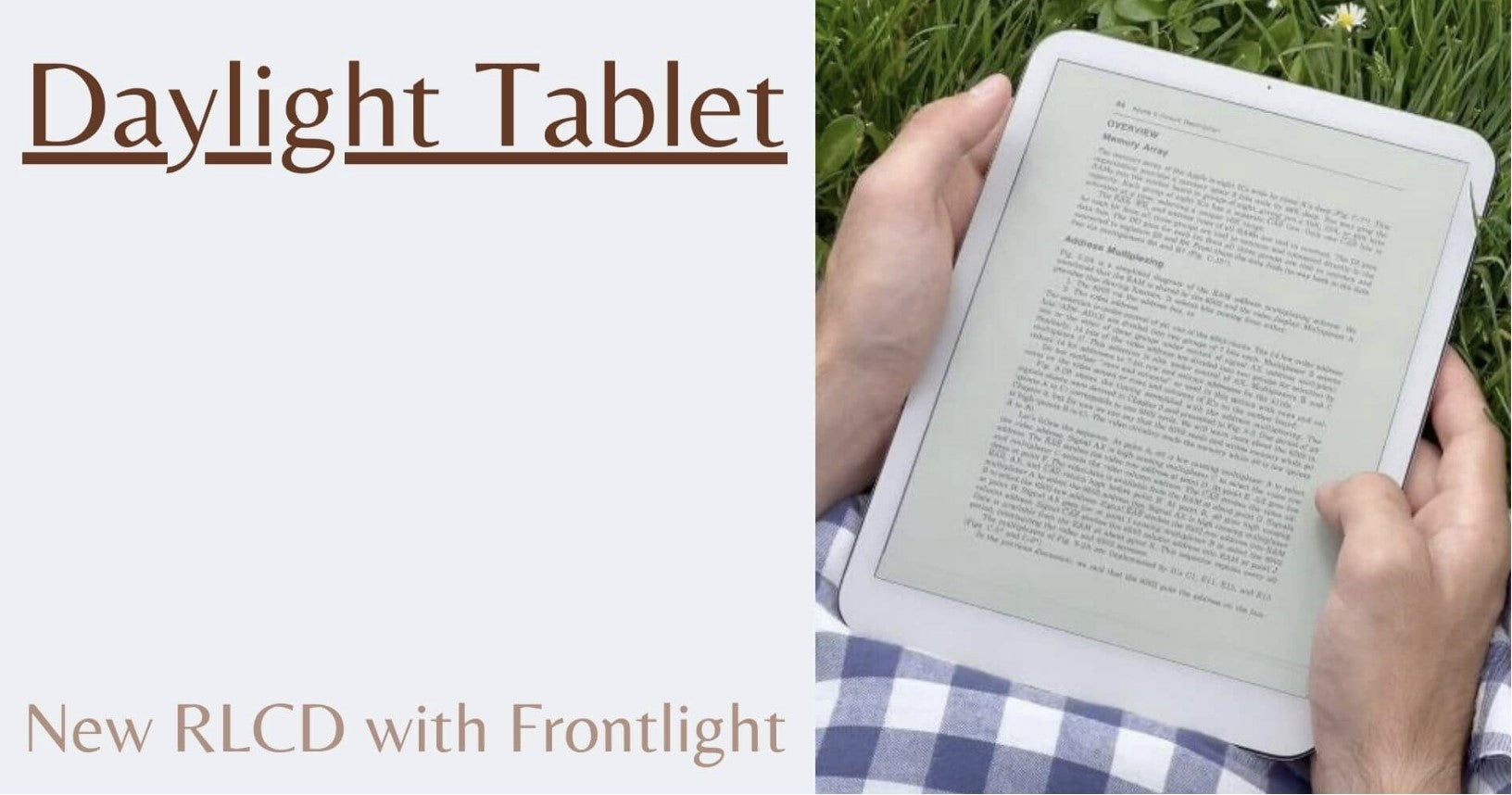 神秘面世的Daylight Tablet，一款號稱使用特殊電子紙技術的平板電腦