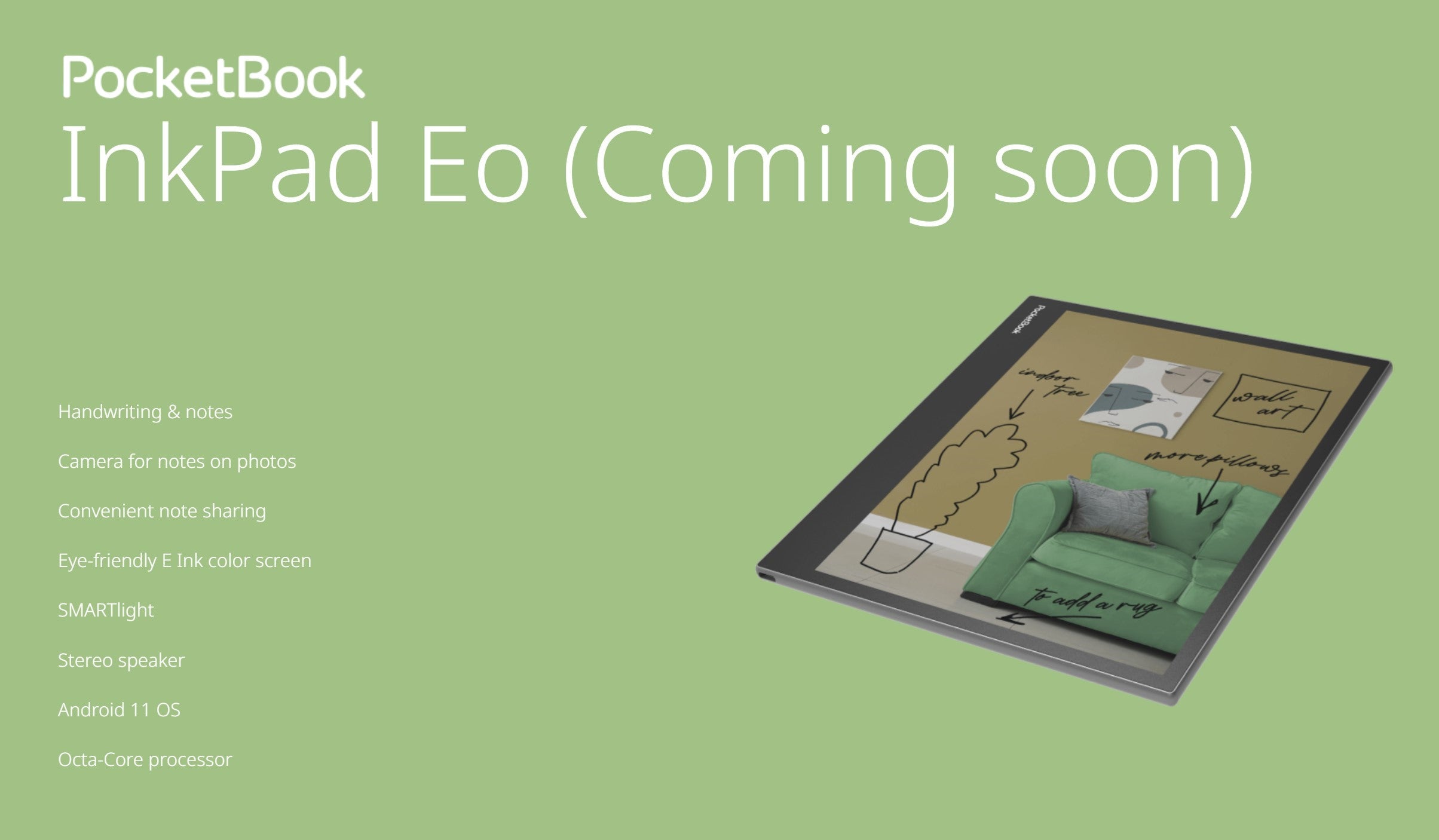 E-Ink新品：PocketBook推出最新10.3吋開放式、具備手寫功能的彩色型號InkPad Eo
