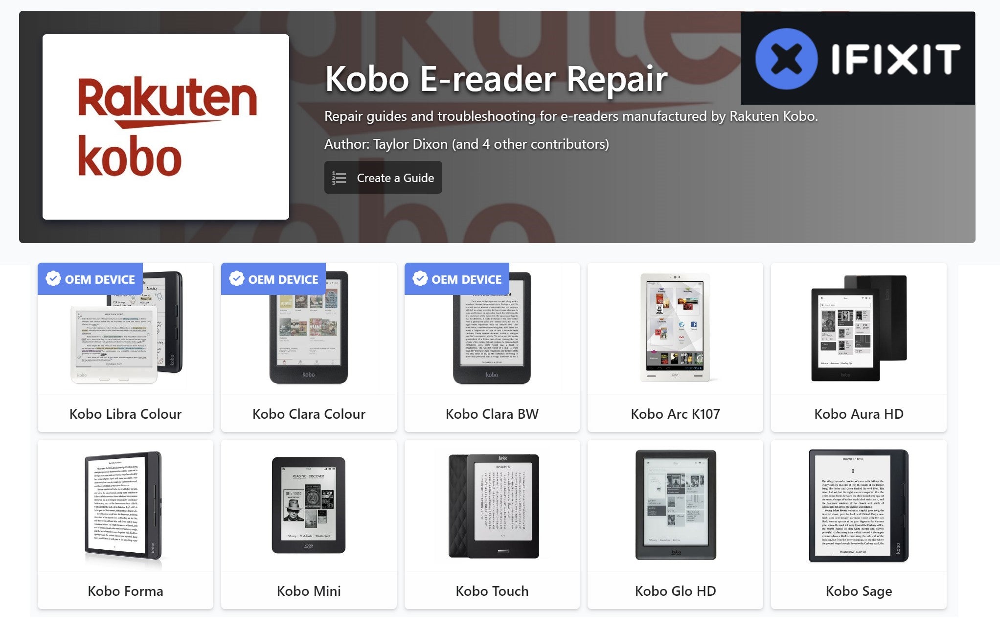 E-Ink新聞：Kobo與 iFixit 合作，推動電子書閱讀器自行維修