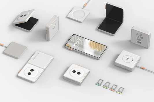 E-Ink概念新品：0│1可摺疊雙屏智能手機──實用與極簡主義的結合