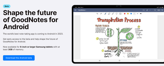 GoodNotes for Android/Windows BETA版快將結束，你在電子閱讀器上試用了嗎？
